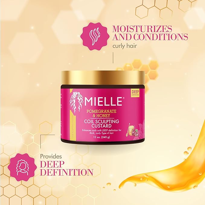 Mielle Organics Pomegranate & Honey Coil Sculpting Custard - 12oz