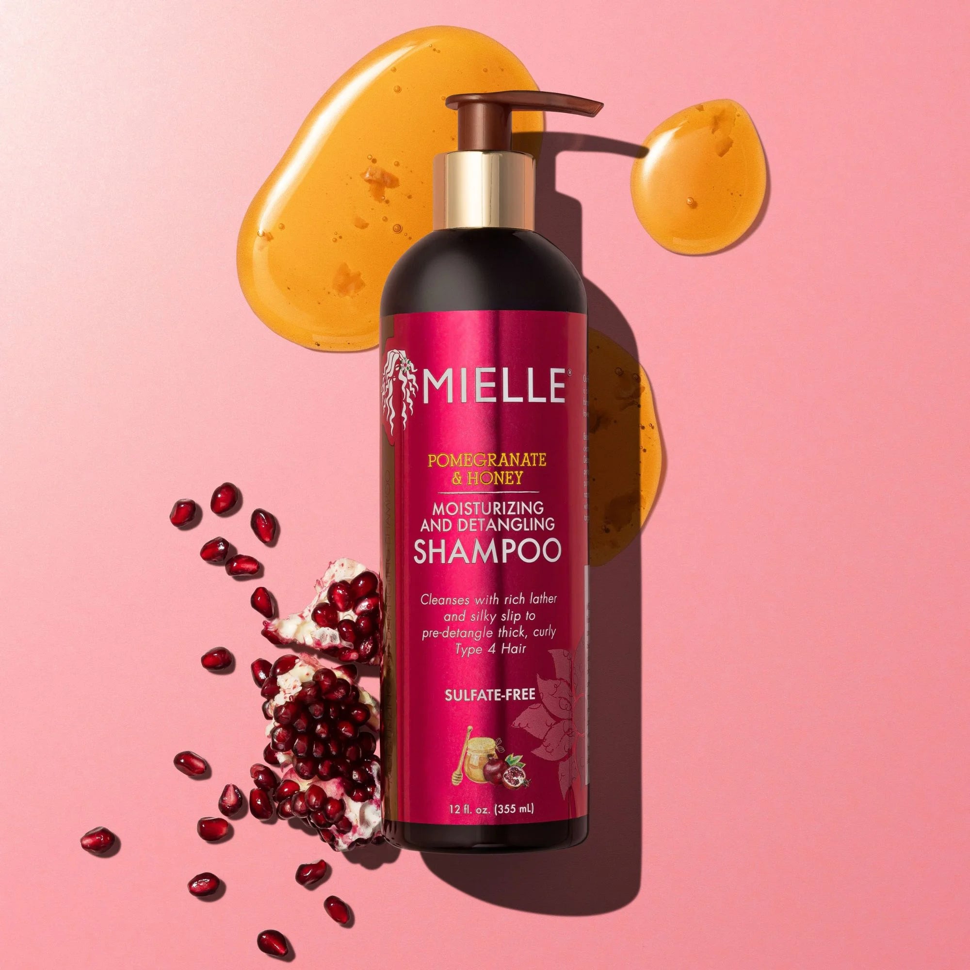 Mielle Pomegranate & Honey Moisturizing and Detangling Shampoo - 12 fl oz