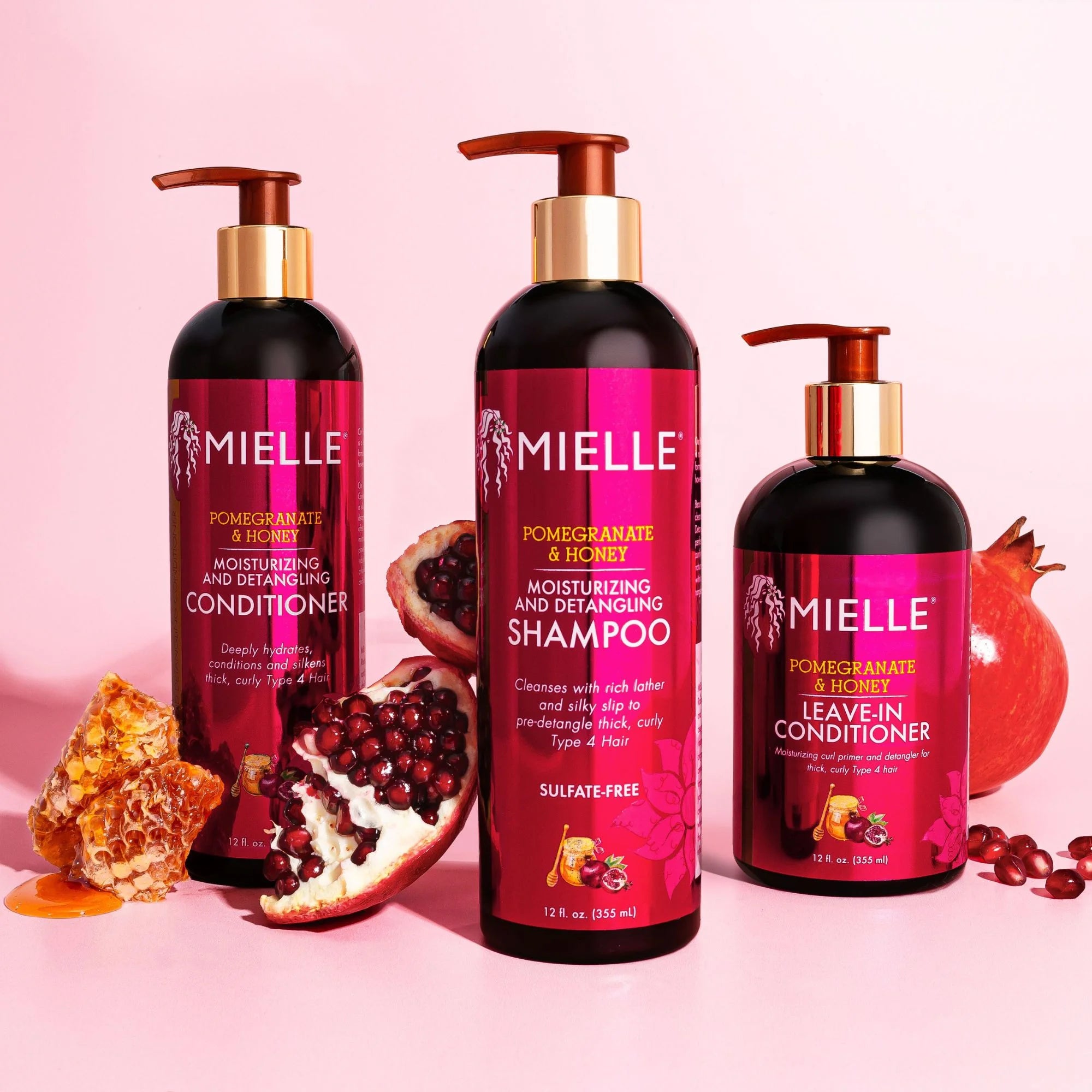 Mielle Pomegranate & Honey Moisturizing and Detangling Shampoo - 12 fl oz